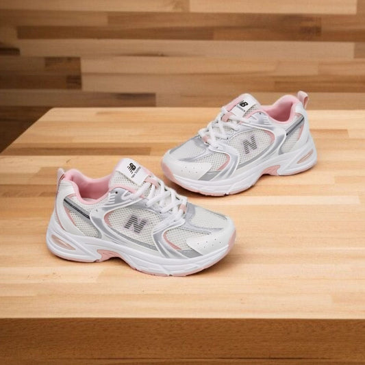 NB WHITE PINK 698